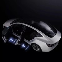 Комплект от 4ри броя Лого проектор за осветление на вратите за Tesla 3,Y,S,X LED осветление НОВО, снимка 4 - Аксесоари и консумативи - 43863030