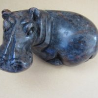  Легнал хипопотам от сапунен камък, с нова, по-ниска цена, снимка 2 - Декорация за дома - 32480858