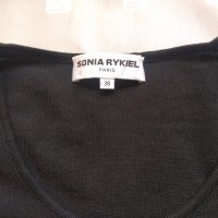 Елегантна черна блуза sonia by sonia rykiel, снимка 5 - Блузи с дълъг ръкав и пуловери - 32523619