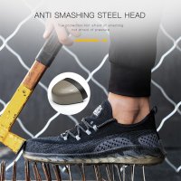 Работни обувки с метално бомбе - уникално леки от дишащ материал (Модел 235), снимка 4 - Други - 33620229