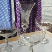 Кристални чаши за шампанско - 3бр , снимка 2 - Чаши - 39123839