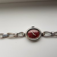 Дамски механичен посребрен часовник Сarex, снимка 5 - Дамски - 28002247