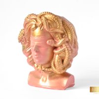 Декоративна саксия с форма на глава на Горгона Медуза / Подарък за жена / Саксия гръцка богиня, снимка 3 - Саксии и кашпи - 40522623