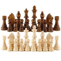 Комплект дървени фигури за шах, комплект 5,5 мм, снимка 1 - Шах и табла - 43375317