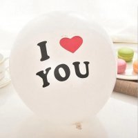 5 бр. Балони с надпис I Love You , Обичам те , снимка 3 - Други - 27756115