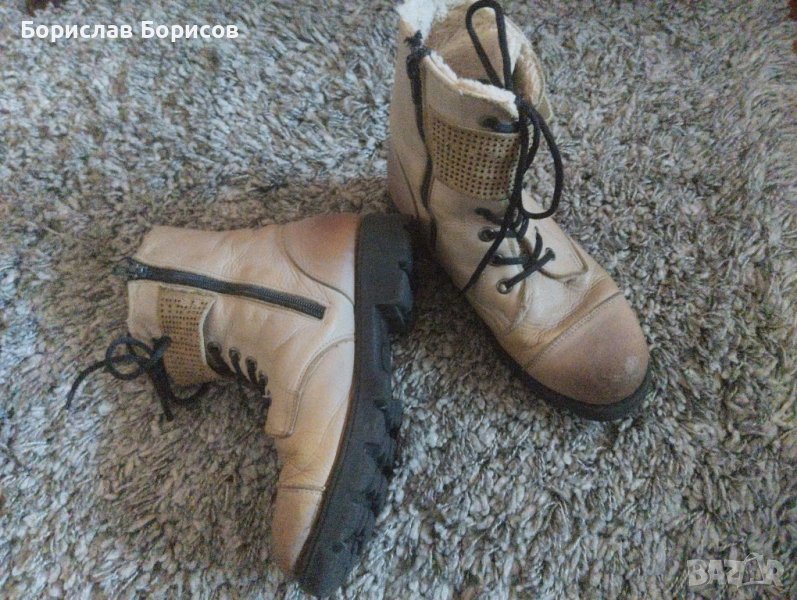 Боти Ponki №34, естествена кожа, снимка 1