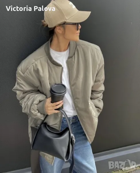 Красиво преходно късо яке светъл беж, снимка 1