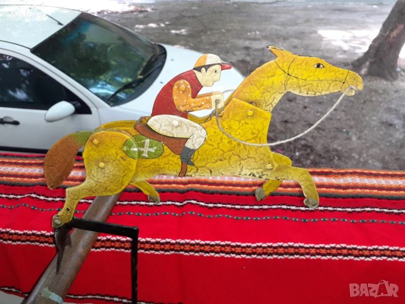 Стара американска играчка - жокей, снимка 1