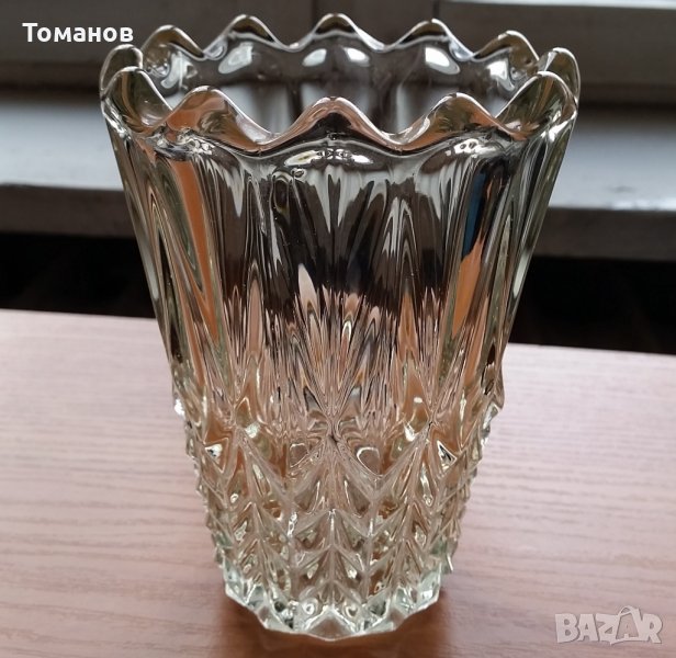 Нова масивна кристална ваза от оловен кристал, снимка 1