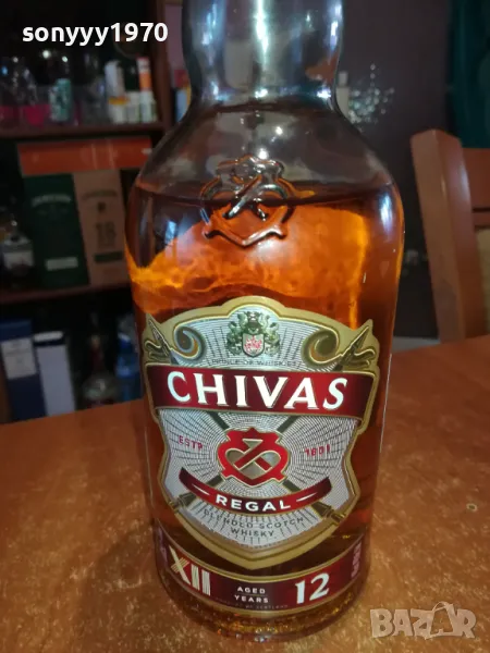 CHIVAS 12 YEARS-ПРАЗНО ШИШЕ ЗА КОЛЕКЦИЯ 0303250935, снимка 1