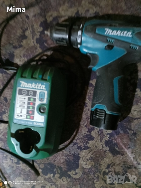 Makita 10.8li ion Комплект винтоверт зарядно и батерия , снимка 1