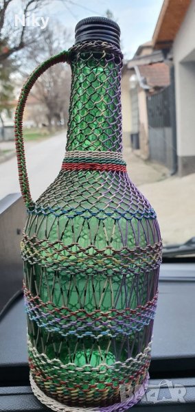 Ръчно плетени бутилки, снимка 1