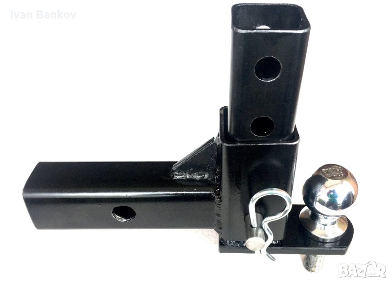 Раздвижен теглич за различна височина на ремаркето на американски стандарт квадрат 2 " инча., снимка 1