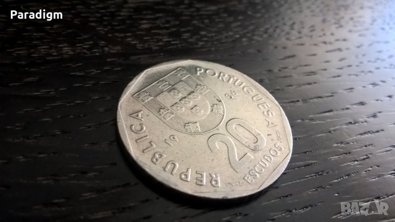 Mонета - Португалия - 20 ескудо | 1986г., снимка 1