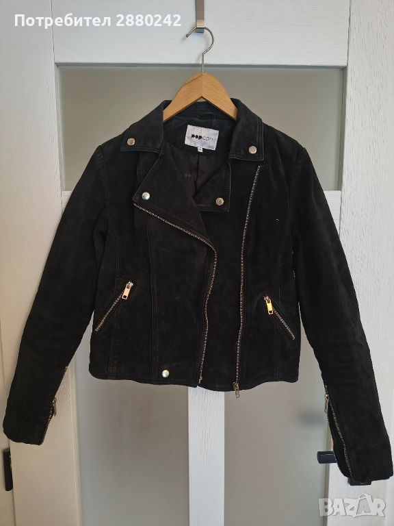 Яке, естествен велур + пола от тюл с две лица, снимка 1