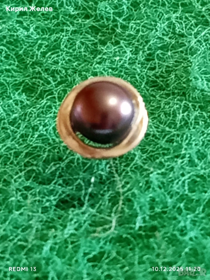 Класически модел сребърна обеца с култивирана перла винтидж стил 43085, снимка 1