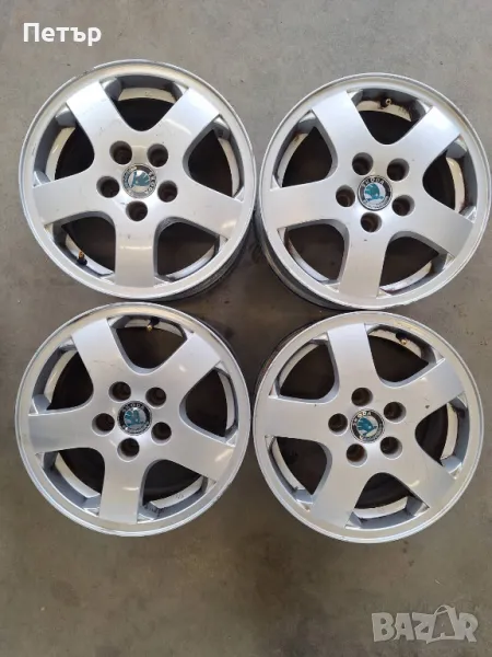 Oригинални Aлуминиеви Джанти за Шкода / Фолксваген  Поло Голф/ -5х100х57-14 ски, снимка 1