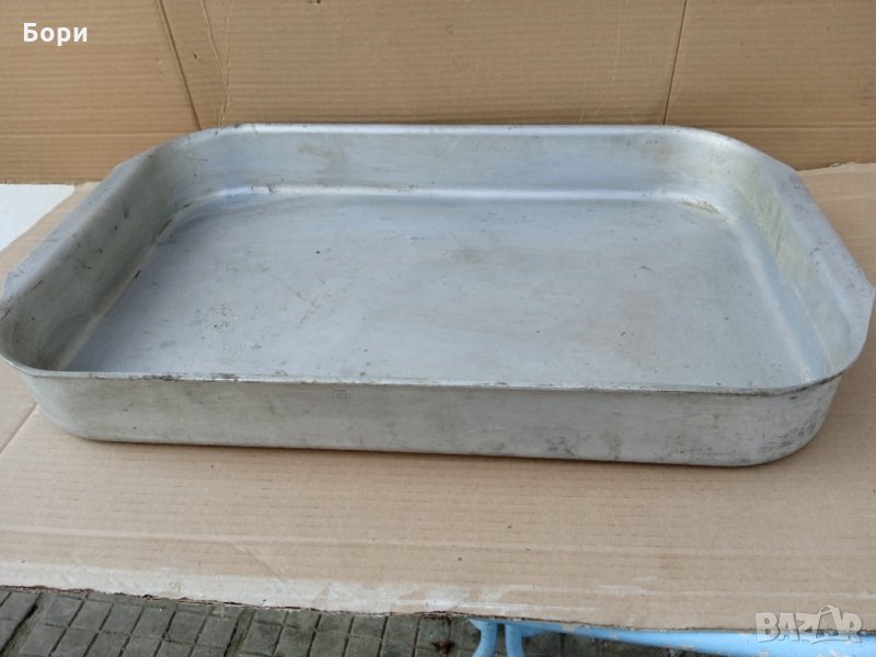 Българска алуминиева тава БДС 60 Х 40 Х 8 СМ, снимка 1
