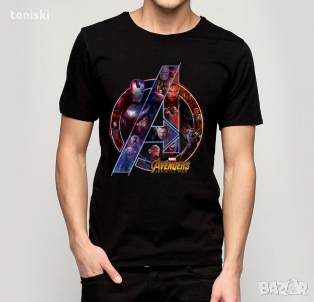 Тениска Marvel Avengers Отмъстителите Дамски мъжки и детски, снимка 1