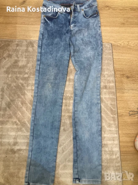 Два чифта дънки S размер -15 лв за двата , снимка 1