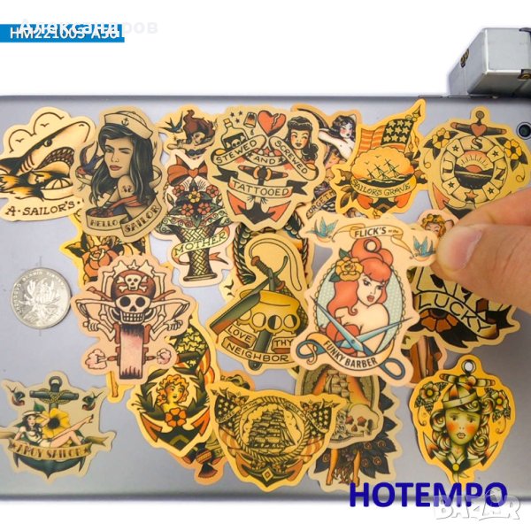 Моряшки стикери 50бр. подходящи за подарък, снимка 1