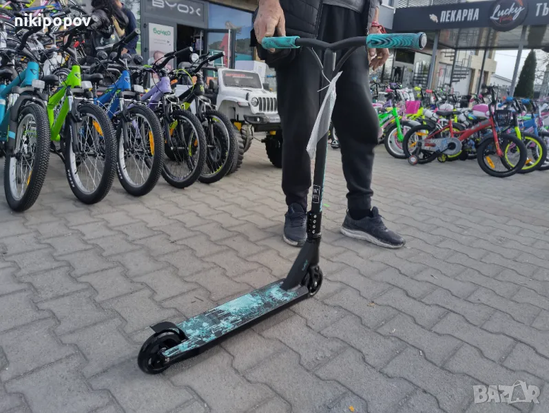 BYOX Детска тротинетка stunt SHOCK син, снимка 1