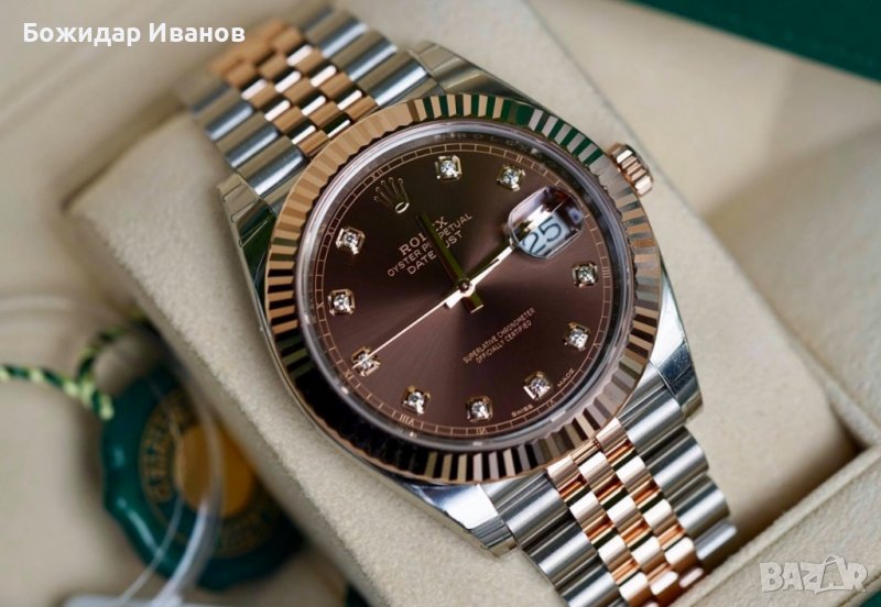 Rolex Datejust 41 Gold/Steel (ORIGINAL) Chocolate Diamond Dial Jubilee - Ref: 126331, снимка 1