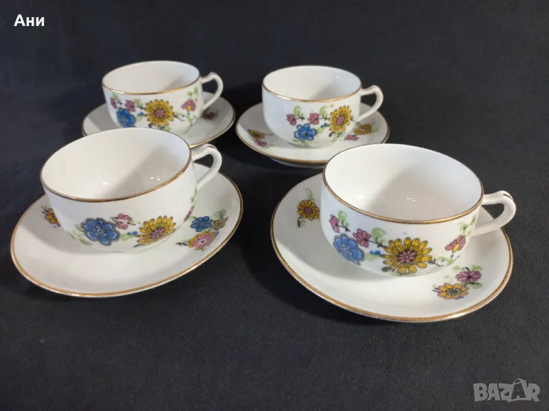 Четири двойни сета за чай LIMOGES, снимка 1