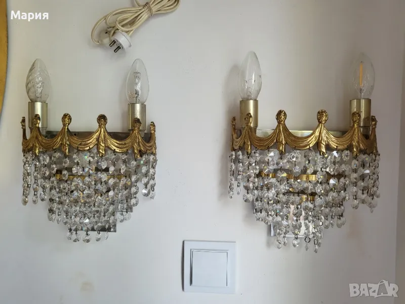 Два броя кристални аплици 028, снимка 1