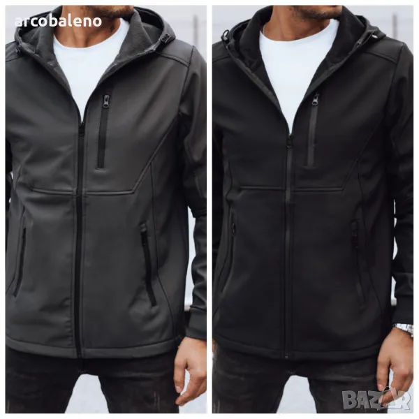 Мъжко преходно и изолирано яке с качулка, 2цвята , снимка 1