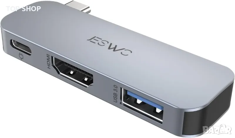 USB C към HDMI многопортов адаптер за MacBook Air Pro, снимка 1