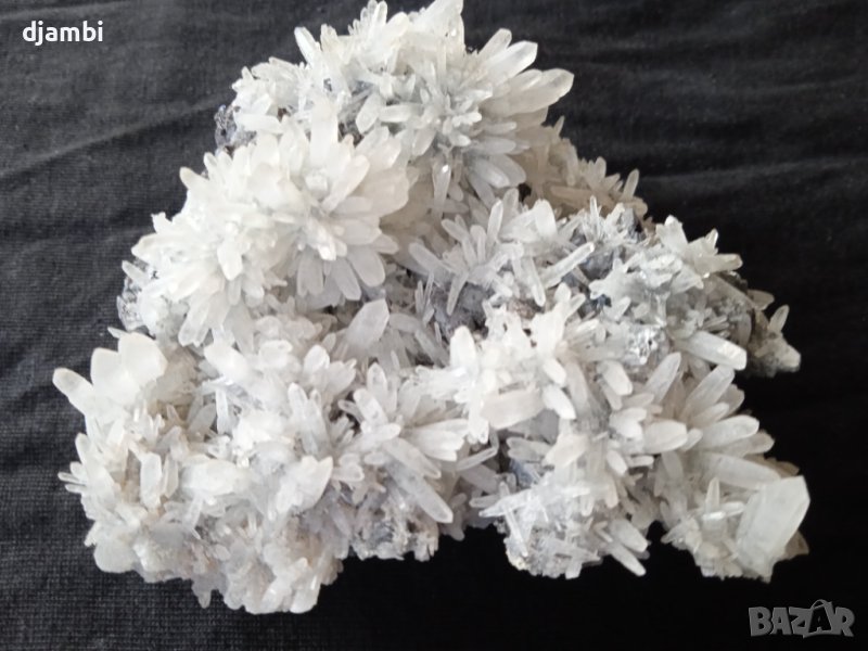 №8, Кварц,Кварцова друза със сфалерит, Кристали,Минерали,Родопи,BGminerals,, снимка 1