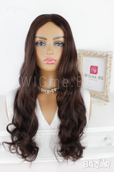 Дълга кестенява на вълни перука Кали, снимка 1