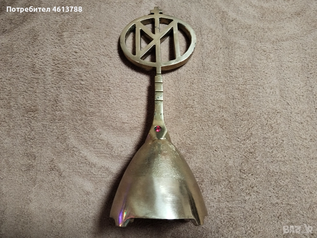 Религиозен масонски бронзов предмет, снимка 1