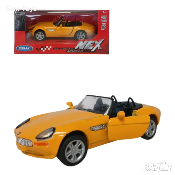 Метална кола Welly NEX – BMW Z8, 1:34, снимка 1