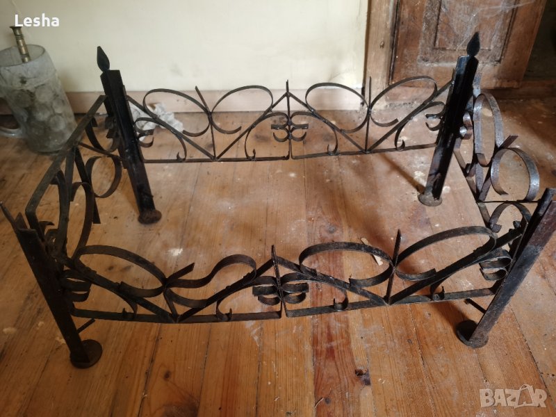 Поставка за дърва от ковано  желязо , снимка 1