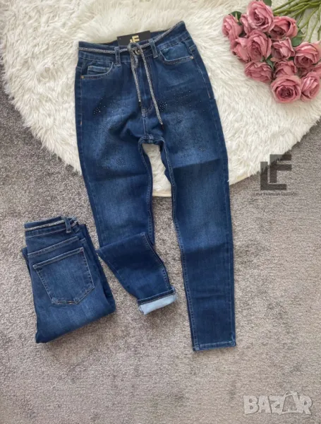 Дънки LFS Blue Flowers  , снимка 1