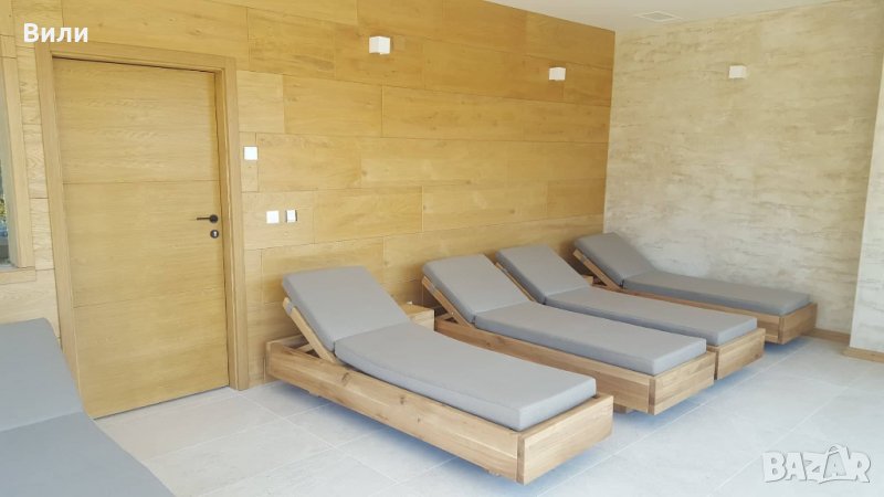 Дървен шезлонг, снимка 1