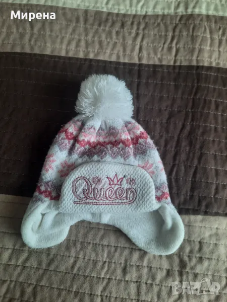 Зимна топла шапка за 1-2 год. момиченце, снимка 1
