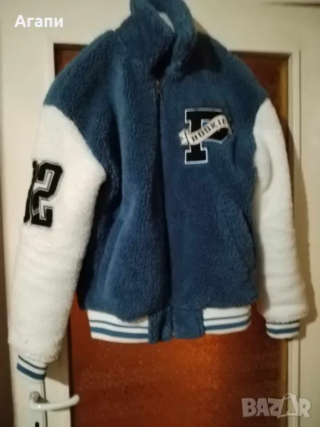 Пухено зимно, топло яке размер М внос от чужбина ново, снимка 1