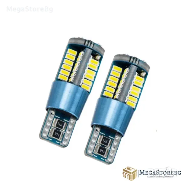 LED Диодни крушки canbus за габарити Т10 / 2бр/к-т / PA976, снимка 1