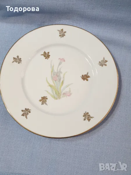 Голяма порцеланов чиния-поднос-Limoges, снимка 1