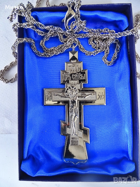 НОВ Свещенически, попски бронзов нагръден кръст 2, снимка 1