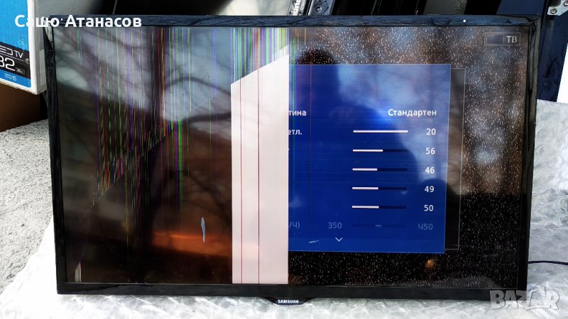 SAMSUNG UE32F5000AW със счупена матрица , BN44-00605A , BN41-01955B , BN41-01976B , CY-HF320BGSV1H, снимка 1
