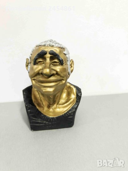 Желю Желев бюст гипс статуетка, снимка 1