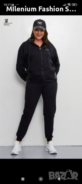 Дамски спортен памучен комплект, снимка 1