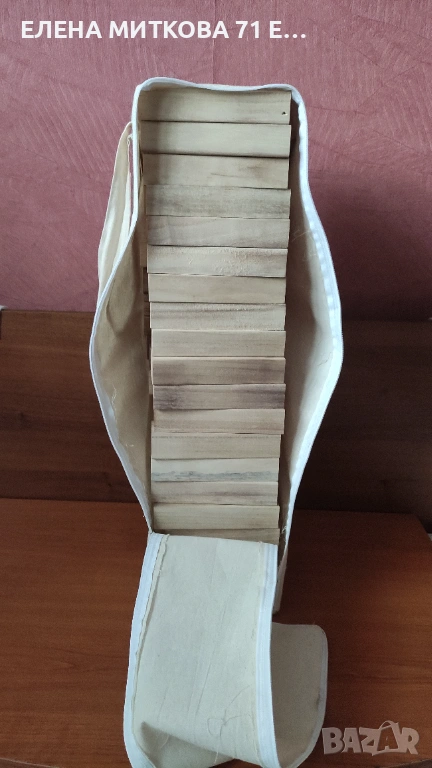 Настолна игра с дървени кубчета 60 бр., снимка 1