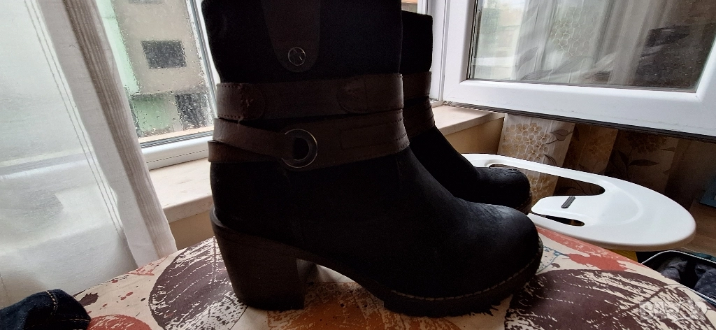 Дамски боти,ест.кожа,номер 38, снимка 1