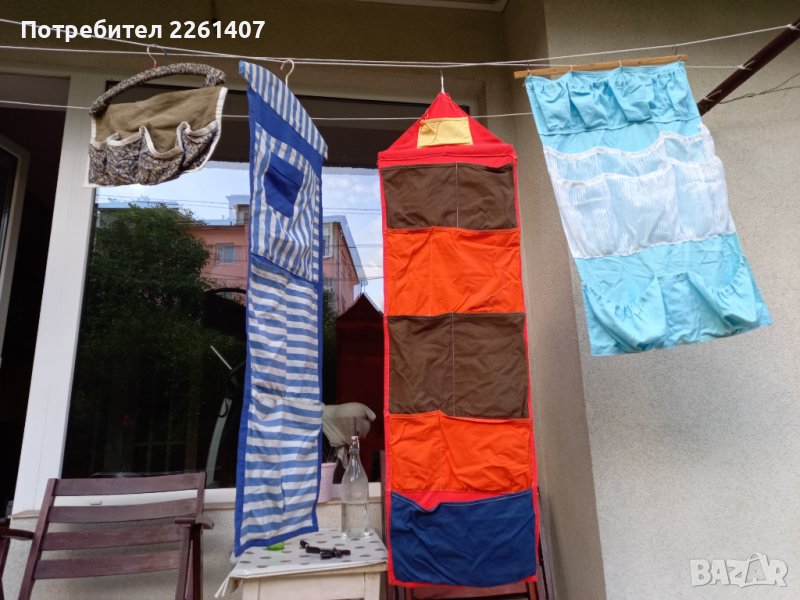 Закачалка с джобове и закачалки-щипки- 2 бр. за 10 лв., снимка 1