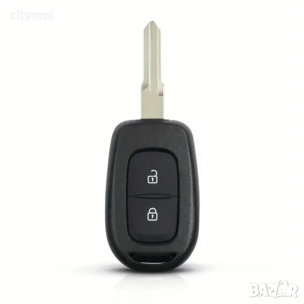 Кутийка за ключ с острие VAC102, с 2 бутона за Renault/Dacia: Clio/Kangoo/Master/Modus/Trafic/Twingo, снимка 1